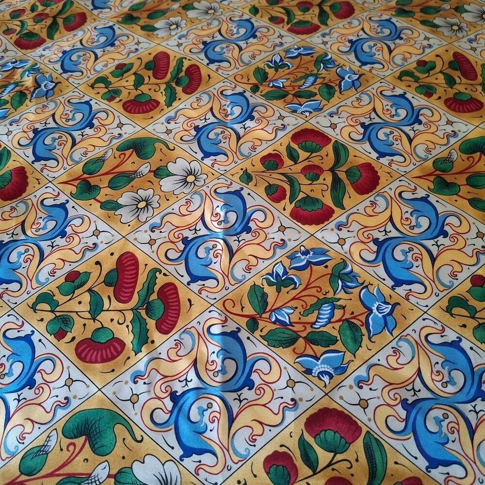 Museum of Fine Arts Boston Silk Scarf – 100% Silk Square, Multicolor Floral Prin - Picture 4 of 9